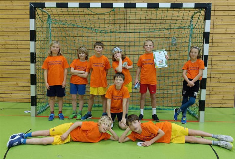 3. und 4 Jahrgang beim Hallenfußballturnier