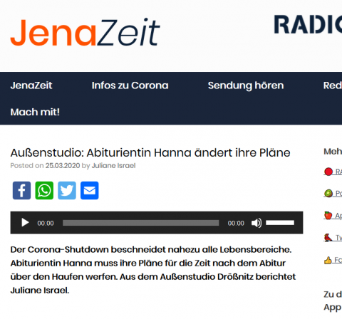 OKJ-Beitrag über Abiturientin Hanna