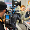 MDR-Filmdreh am 16.11.2017 in der Projektzeit "Erdöl"