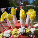 Der Geburtstagskerzen beim 10. Geburtstag der Kita BiLLY.