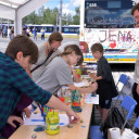 Beim tag der offenen Tür