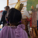 The princess waiting for her entrance