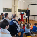 Präsentation des Medienprojekts "Zeitreise": Jochen Fasco, Direktor der TLM war voll des Lobes für das Projekt.